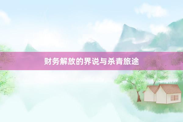 财务解放的界说与杀青旅途